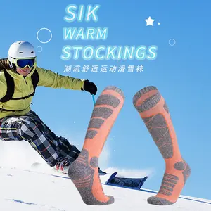 Over-the-Calf Ski Socks for Women Extra Thick Thermal Merino Wool Hiking Socks| Cushioned Terry Sole Moisture Wicking Snowboarding Socks️ Long Athletic Compression Stockings for Extreme Cold| Ski Girl Aesthetic#SkiSocks#WinterEssentials#Snow