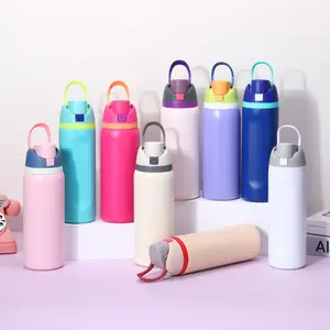 Customized 304 Stainless Steel Insulated Tumbler, High-Temperature Resistant Drop-Proof Large-Capacity Portable Straw Cup for Cross-Border Trade, Sports & School BPA-Free