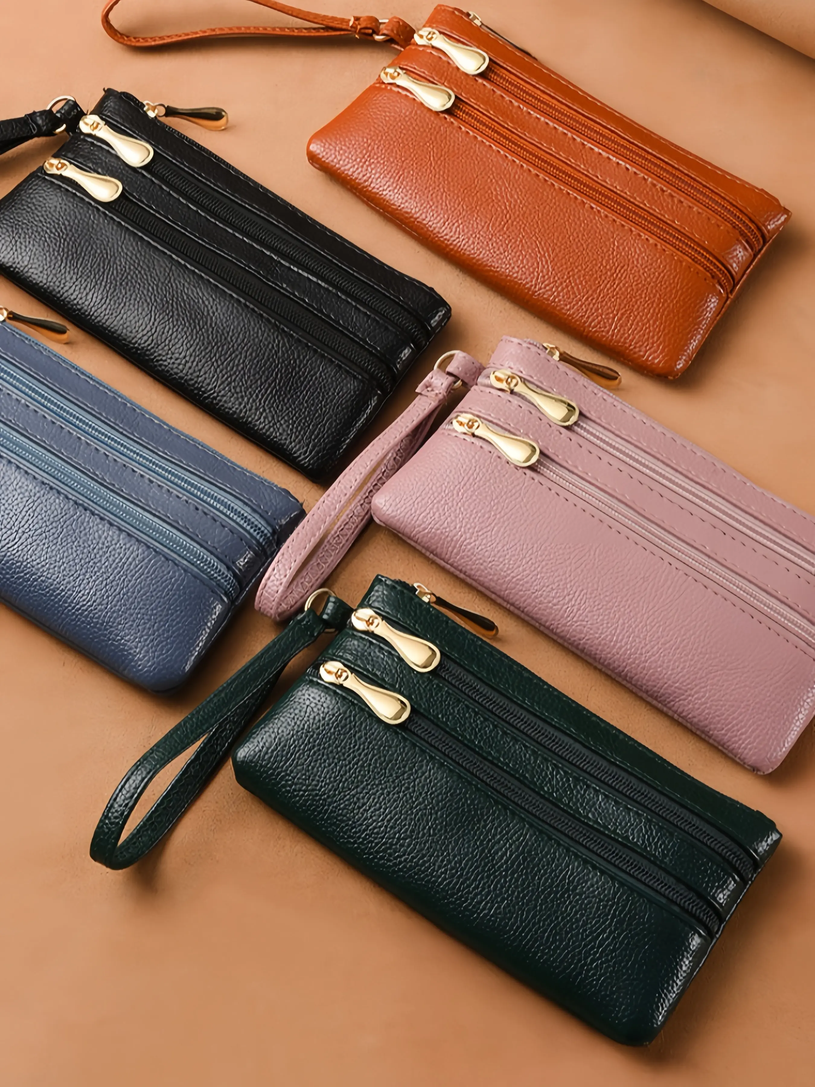 Minimalist Fashion Long Wallet, Compact Design for Phone Storage, Key Holder & Coin Pouch, Stylish Accessory, Casual Wallet, Small & Convenient, Fashionable Wallet, Minimalist Wallets, Zipper Purse