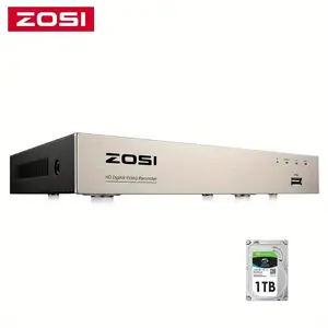 2024 8-Channel ZOSI H265+ Mini Hybrid DVR - 1080p Security CCTV Recorder for Analog/AHD/TVI/CVI Cameras - USB Powered, Low Voltage ≤36V, No Wireless