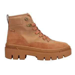 Keds Womens Soho Lace Up Casual Boots Ankle Low Heel 1-2" - Brown
