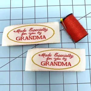 Made Especially for You by Grandma Woven Labels for Sewing, Knitting, Crocheting, and Quilting