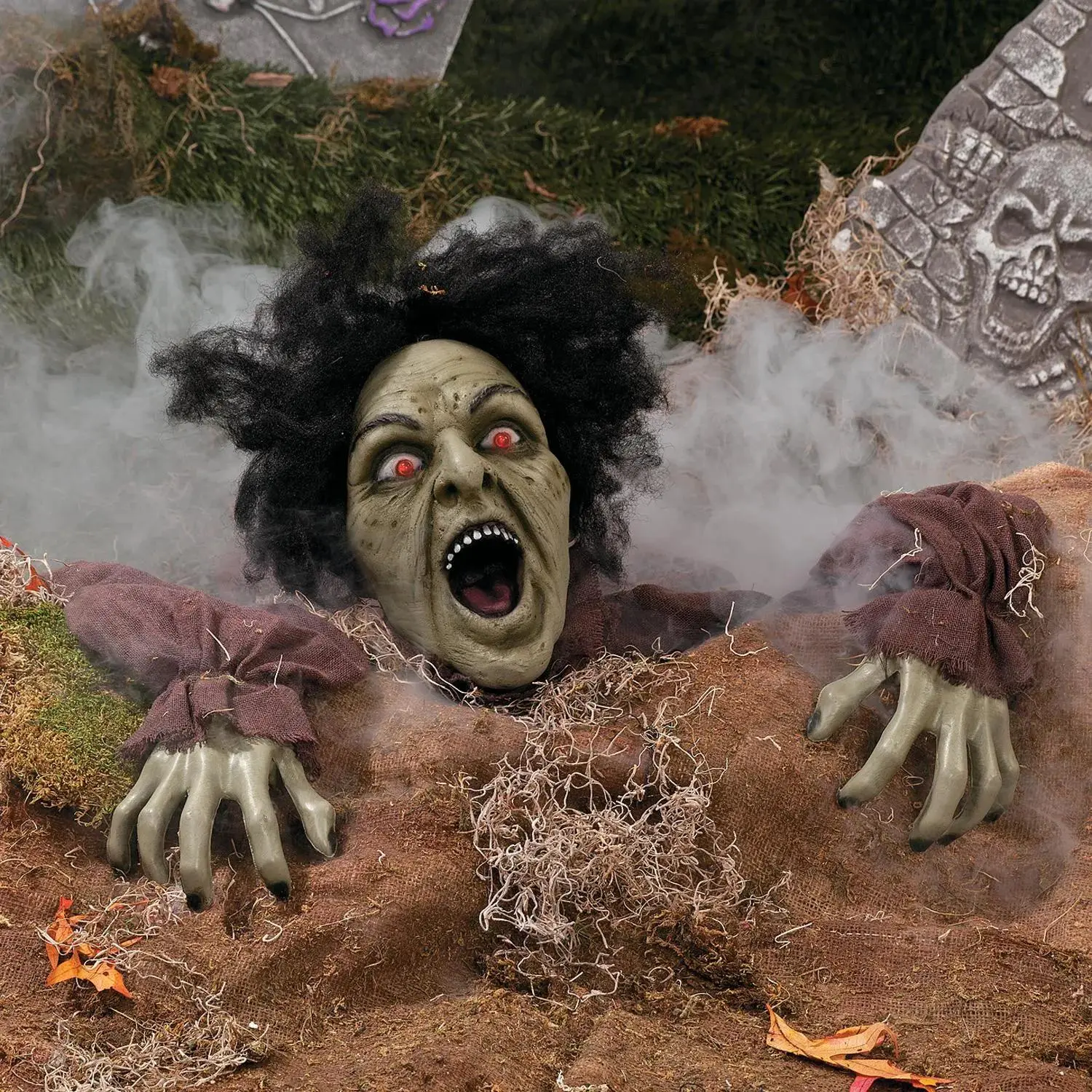 10" x 25" Clawing Zombie Groundbreaker with LED Eyes Halloween Decoration