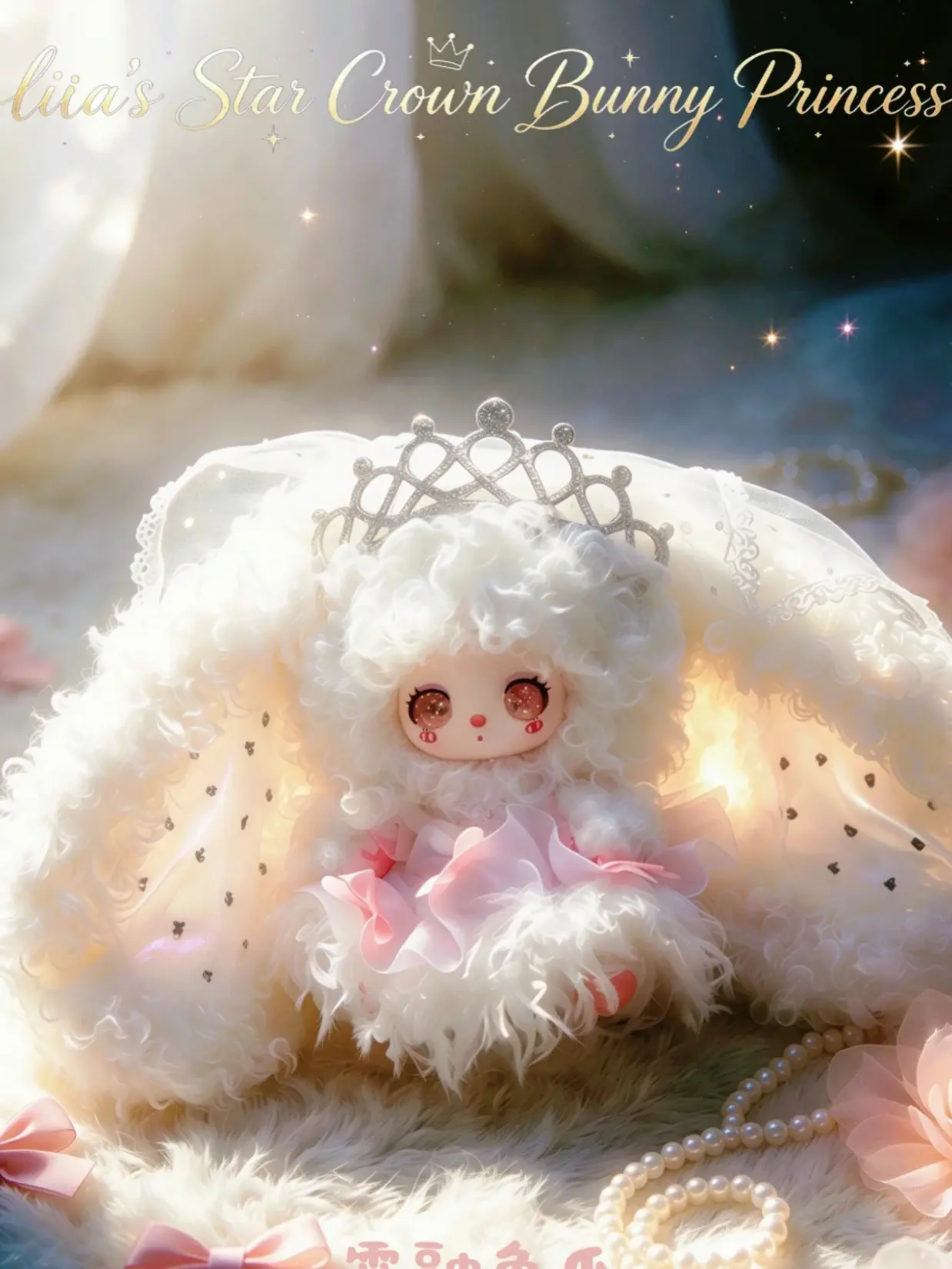 CN-lila"s star crown bunny princess200% series Mystery Boxes Bag Pendant Bunny Plush Dolls Soft Collectibles