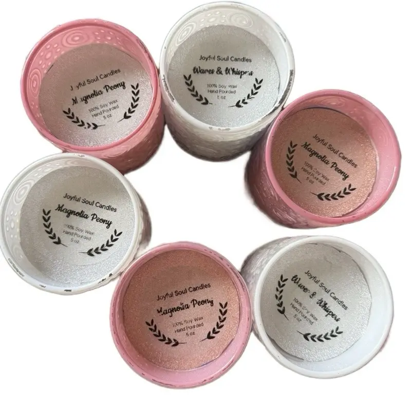 Joyful Soul Candles Wick-less Flameless Scented Soy Wax 5oz For Candle Warmer Magnolia Peony Waves & Whispers Aroma Home Decor Gift Safe Pet Friendly