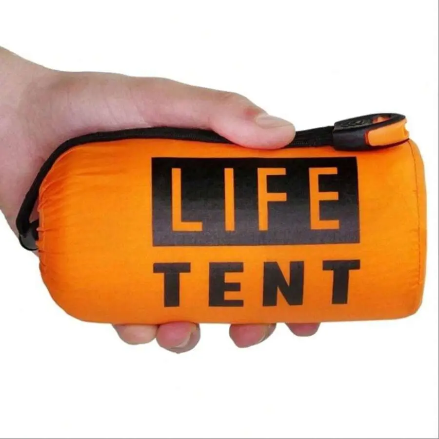 2025 Storm-Ready Ultralight Tent: 3-In-1 Waterproof Shelter W/ Survival Whistle & Paracord - Emergency Blanket Integrated For Solo/Glam Camping, Bikepacking & Hiking - Compact Folding Travel Essential (Fun Gift Idea) # 6 Shop Summer Gifts