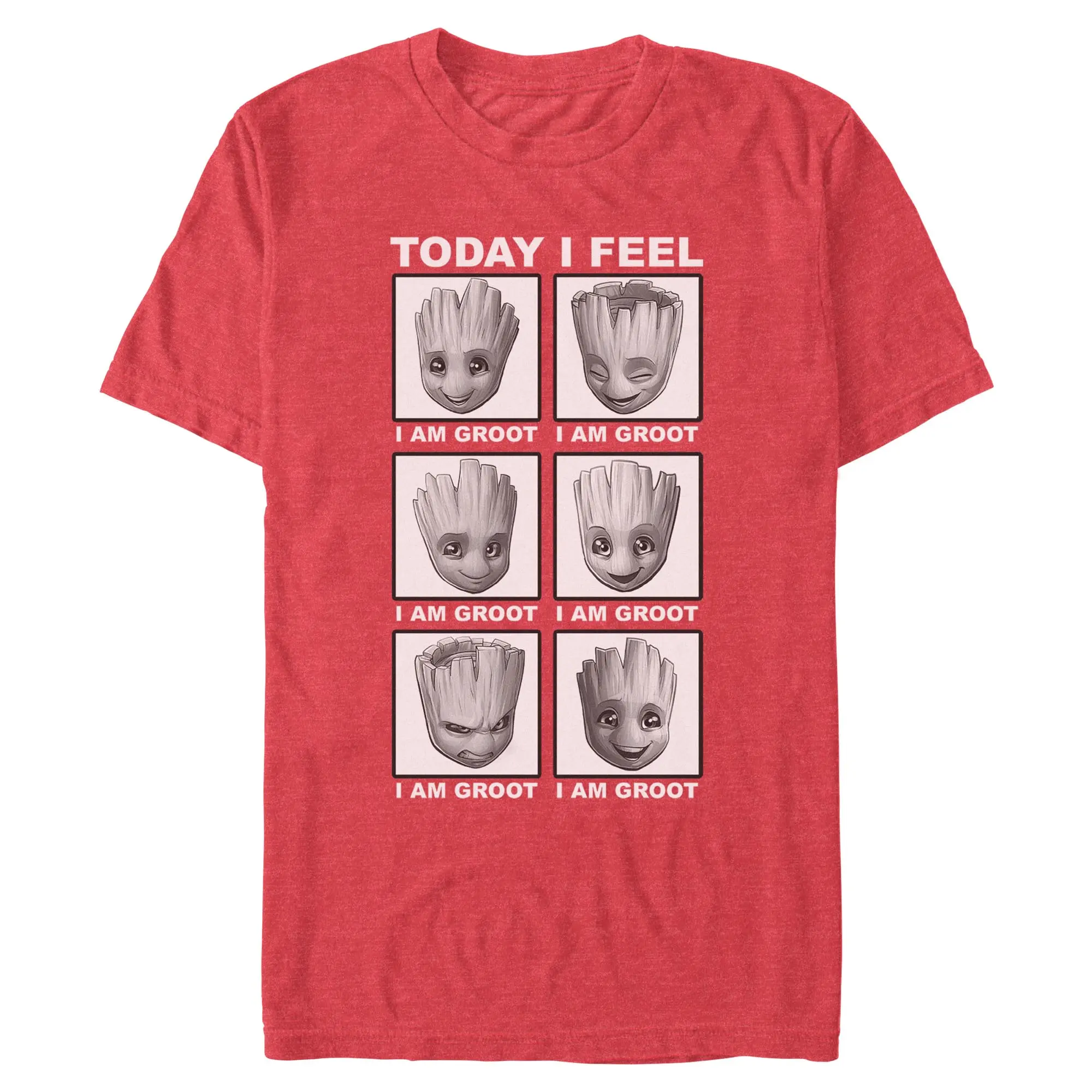 Mens Guardians of the Galaxy Today I Feel I Am Groot T Shirt
