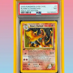 Blaine’s Charizard 1st edition PSA 7