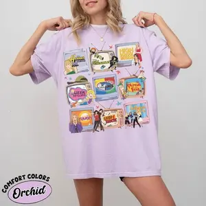[Sale Off 50%] Comfort Color Retro Channel Movie TV Shirt, Phineas And Ferb Lizzie McGuire High School Musical Channel Tee, Walt World, Disneyland, Family Trip 2026