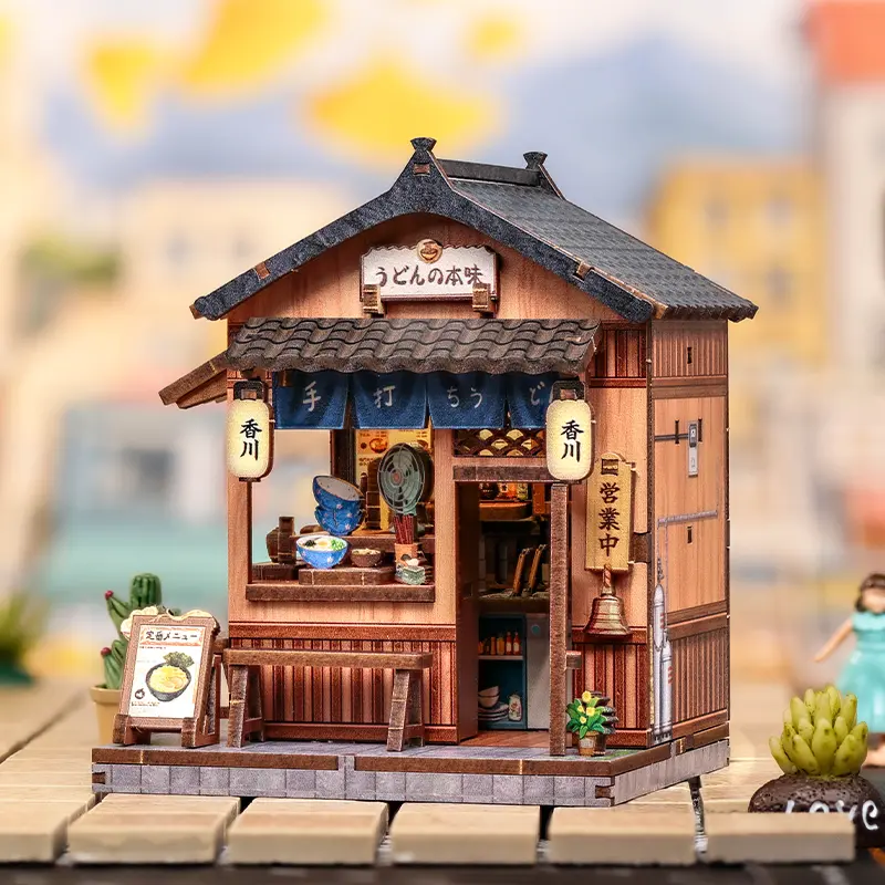 Kagawa Udon House DIY Miniature Kit Japanese Shop Craft Gift Home Decor