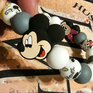 Silicone Beaded Wristlet