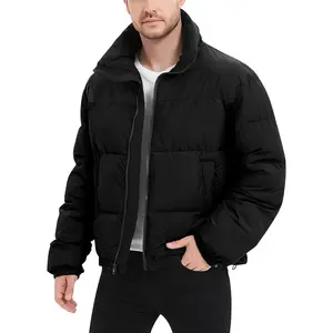 Mens Puffer Jacket Winter Coats Water Resistant Long Sleeve Zip Up Lightweight Quilted Down Jackets