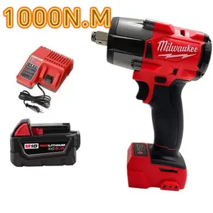 Milwaukee M18 1/2" High Torque Impact Wrench Kit - 1000N.M, 18V Brushless Cordless, with 5.0Ah Battery & Charger