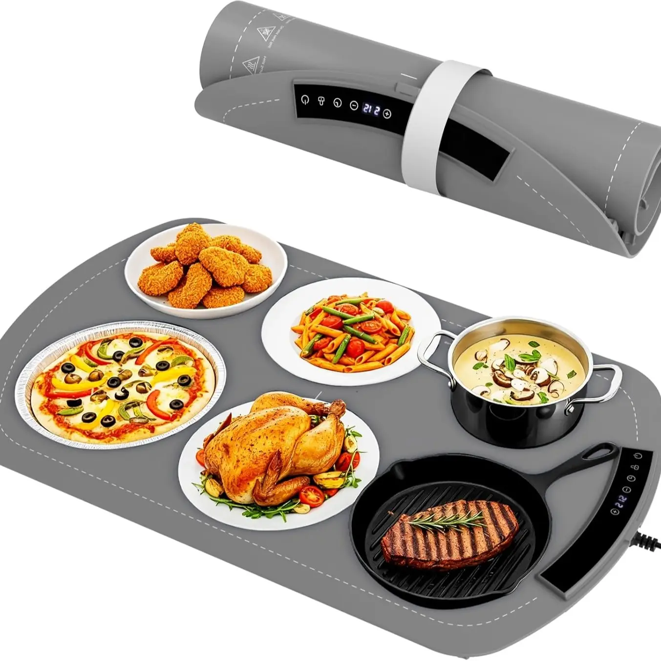 Grey(7 Temp Setting + 5H Timer)