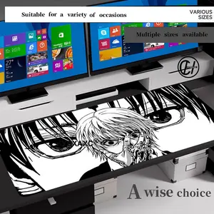 Anime Kurapika Character Large Gaming Mouse Pad XXL Soft Non-Slip Rubber Long PC Gamer Computer Laptop Office Table Mat