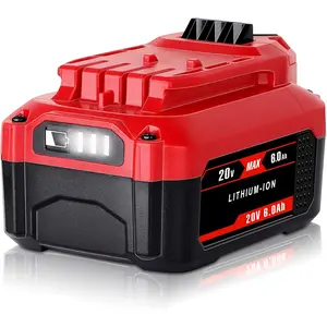High-quality CMCB204 6000mAh 20V lithium-ion battery, compatible with Craftsman V20 lithium-ion batteries, including CMCB204, CMCB204-2, CMCB202, CMCB202-2 and CMCB201.