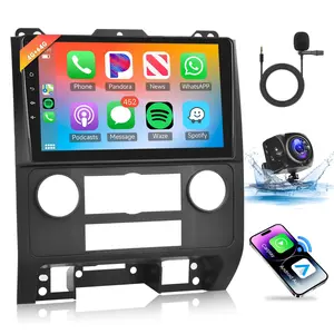 Radio for Ford Escape Kuga 2007-2012 Wireless Carplay Android Auto 2+64GB 9 Inch Touch Screen Car Stereo with GPS WiFi Bluetooth Mirror Link Camera