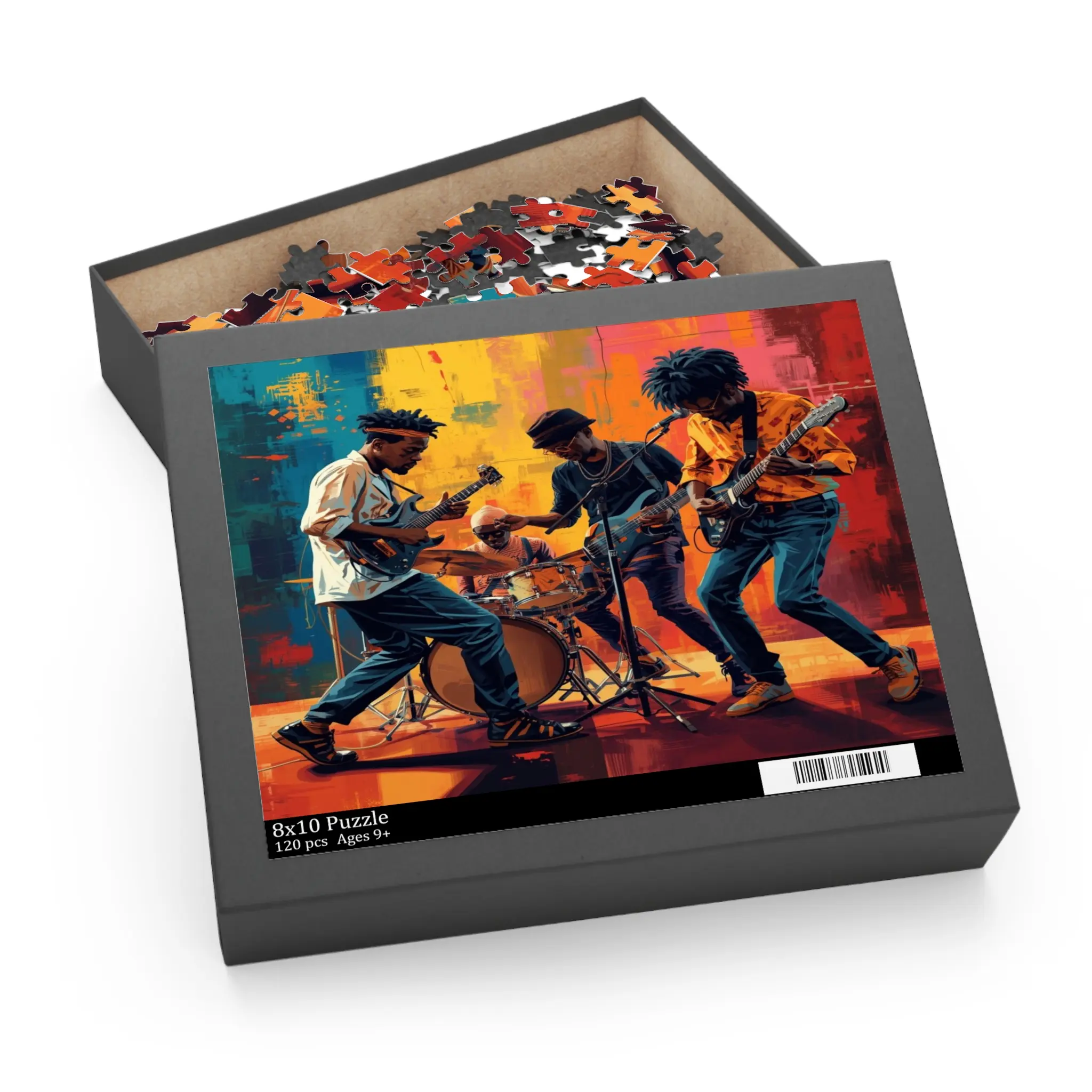 Afrobeats Music Abstract Art : Jigsaw puzzle (120, 252, 500-Piece)