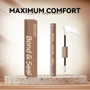 MaxComfi Lash Bond and Seal Kit - Lash Glue and Bond with Biotin & Vitamin E, Waterproof, Latex-Free for Sensitive Eyes, Long-Lasting Hold, Easy Removal for Eyelash Extensions