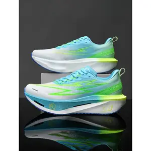 Unisex Fashion Shock-Absorbing Running Shoes, Breathable Mesh Upper, Cushioned Sole, Marathon Training Outdoor Gym Use