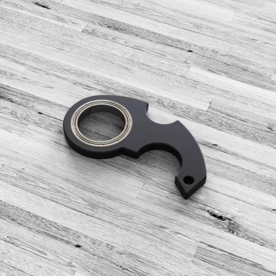 Keychain Spinner Fidget Ring Toy, Fidget Spinner Ring Metal Key Chain Spinner