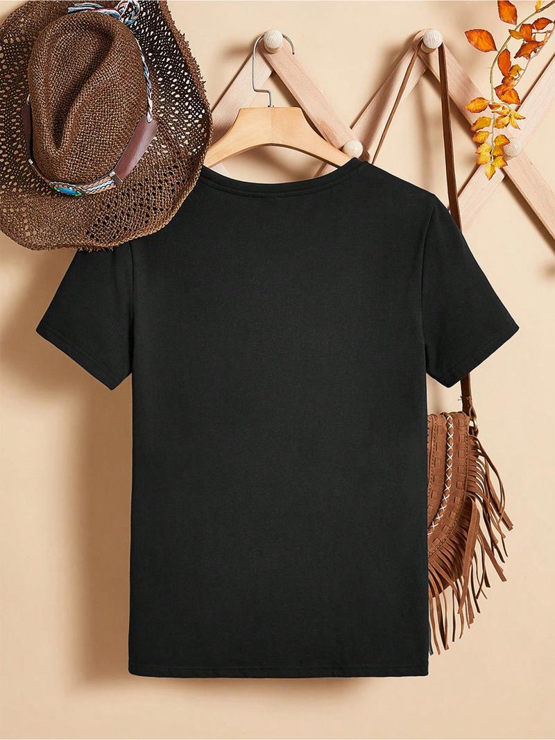 1pc Kids' God's Artwork Print Black TShirt, Crew Neck, Casual Cotton Tee, Medium Stretch Knit Fabric, Regular Fit for Boys& Girls Children, Alphabet Pattern, for Spring/ Summer/ Fall Easter, Thanksgiving, Christmas, I'm GOD's GREATEST Artwork