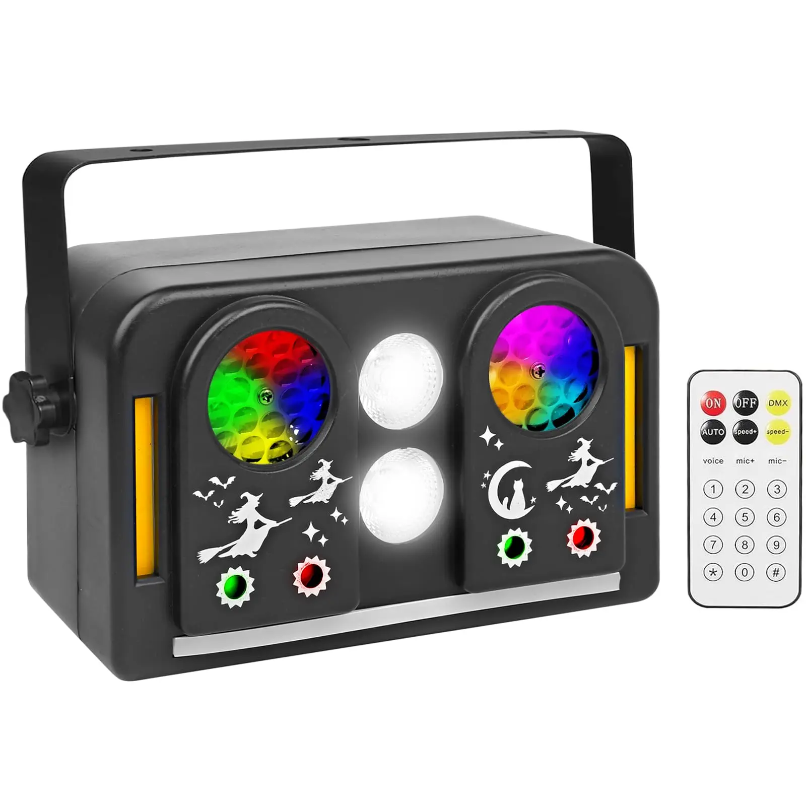 METYONLASER Professional 40W RGB Animation Laser Lights - Commercial Stage/DJ Lighting with Wash, Color Changing, LED Strobe, Multi-Effects, Magic Effect, Sound-Activated Functions for Parties, Events