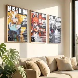 Game Z-Zenless Zone Zero ZZZ Poster Peel & Stick Poster Set Wall Art – Self-Adhesive Aesthetic Room Decor | Gallery-Quality Waterproof Fade & Scratch Resistant Prints | Living Room, Bedroom, Dorm Home Decoration Multiple Sizes