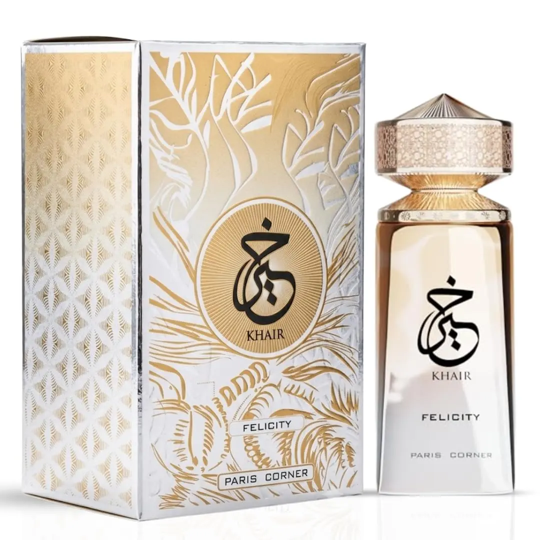 Paris Corner Khair Felicity Perfume for Men & Women | Eau de Parfum Spray | Luxury Unisex Scent | 3.4 fl oz (100ml)