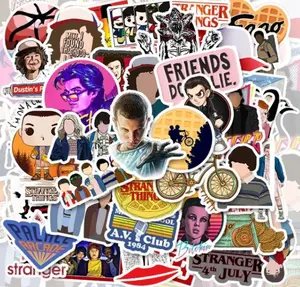 Stranger Things Stickers, Eleven Dustin Mike Vinyl Decals, 80s Retro Aesthetic Sticker Pack, TV Show Fan Gift, Laptop Decals