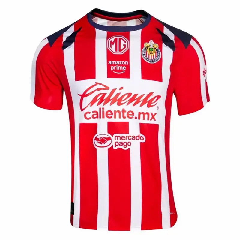 Jersey 25,26 Chivas home kit blue and red color Football shirt