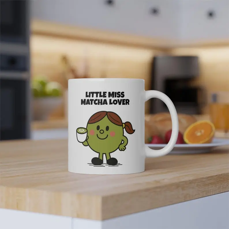 [Sale off up to 50%] Little Miss Matcha Lover Mug - Cute Matcha Gift for Tea Drinkers - Matcha Aesthetic Mug - Funny Matcha Mug - Matcha Latte Lover Gift