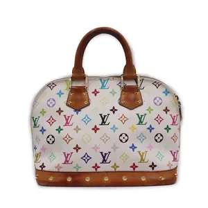 Pre-owned Louis Vuitton canvas Shoulder Bags Monogram Multicolor Alma PM Handbag FL0014 (4900000137088)