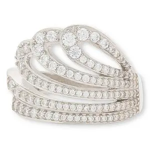 Radiance by Absolute™ 2.80ctw Fluid Wave Wrap Ring