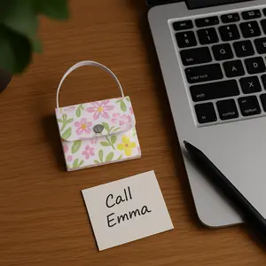 Handbag-Style Mini Notepad – Pocket & Purse Friendly