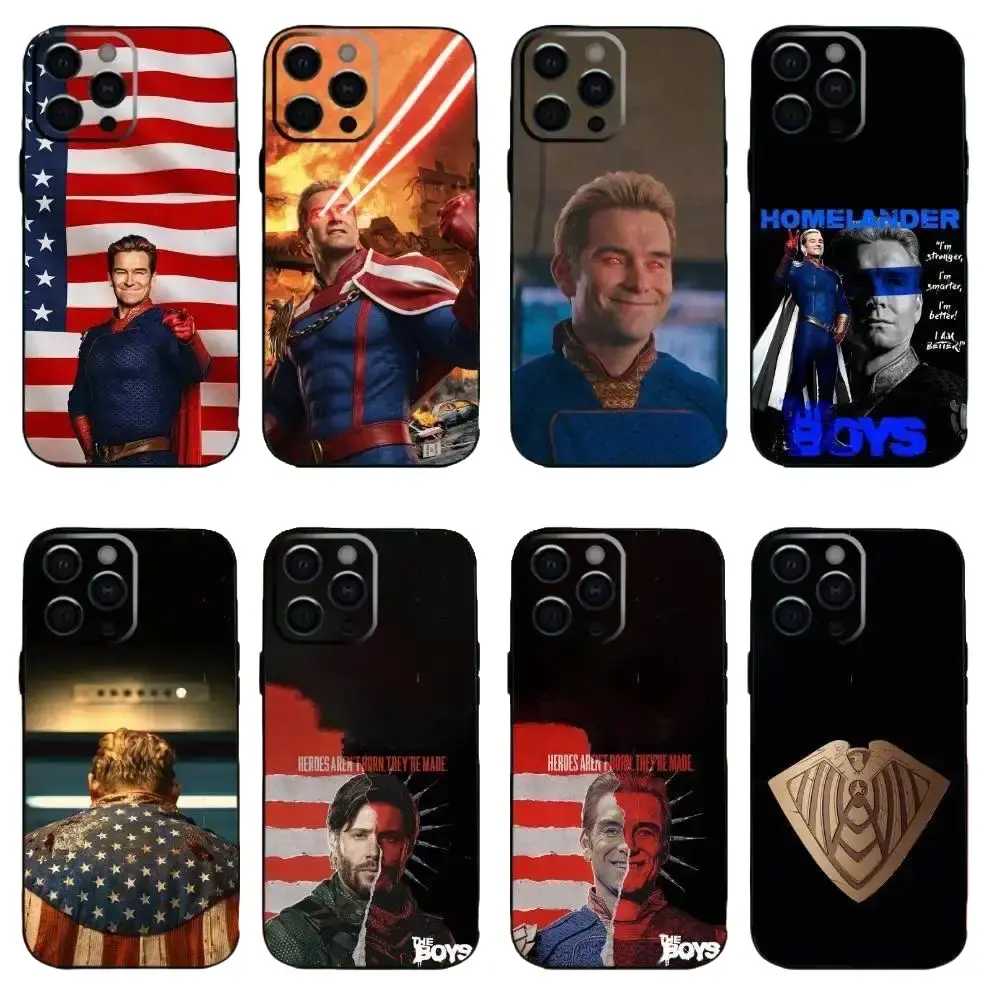 H-Homelander The B-Boys Soldier Boy  Phone Case For iPhone 17 Promax 17E 16 15 14 13 12 11 Pro Max 17Air Plus & Samsung Galaxy S26 S25 S24 S23 S22 S21 FE Ultra Plus Anti-Fall shockproof protection Soft silicone Back Cover