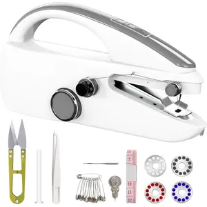 Handheld Sewing Machine,Portable,Mini Sewing Machine,Easy to Use, Sewing Speed,Suitable for Sewing Clothes,Fabric,DIY  Machine for Beginners.(Grey)