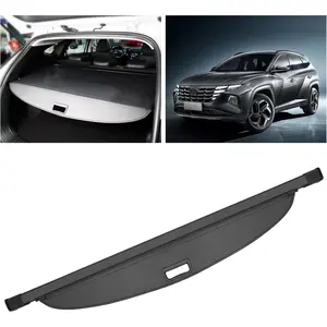 Cargo Cover For Hyundai Tucson 2022,2023,2024,2025 (Gas & Hybrid), Security Shade Shield Retractable Black Trunk Cover Shade For Hyundai Tucson 2022-2025 Car Accessories