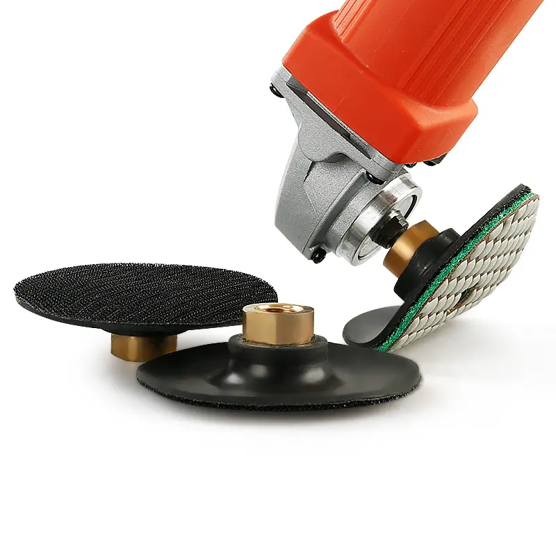 LOZLIN 4" Flexible Rubber Grinding Disc - Self-Adhesive Bendable Head, High-Quality Abrasive Wheel for Marble, Granite Surface Polishing Power Tool Accessories