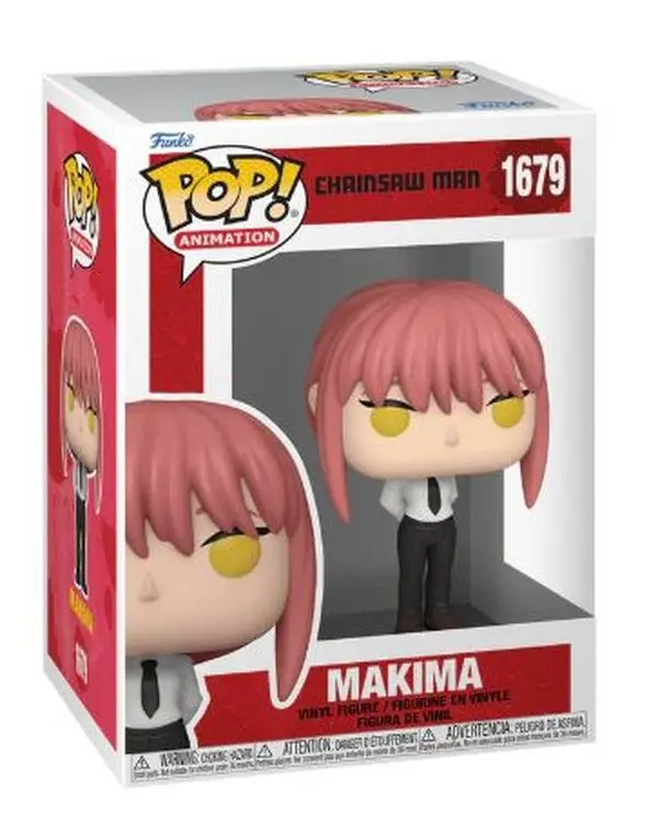 Pop! Anime Chainsaw Man Makima Vinyl Figure - Character-Based Collectible with Makima Outfit, Distinctive Appearance for Fans of Chainsaw Man