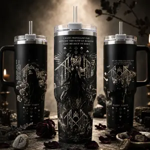 Sleep Token Band Merch Tumbler 20oz 40oz, Take Me Back To Eden Lyrics Stainless Steel Water Bottle