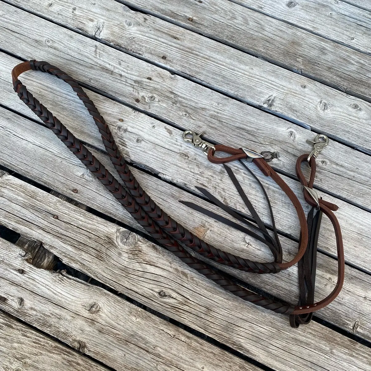 Kay Equine E-Lite Barrel Reins - Butter Soft - USA Handmade Kay Equine E-Lite Barrel Reins - Butter Soft - USA Handmade