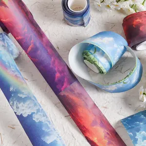 Starry Sky Themed Washi Tape, 1 Roll Funny Tape, Scrapbooking Supplies, Art Craft Paper, DIY Crafts, Collage Decoration, Photo Frames and Gifts Decoration, Junk Journals