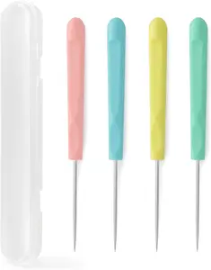 4Pcs Sugar Stir Needle Scriber Needle Cookie Decorating Supplies Tool 5.2 Inches