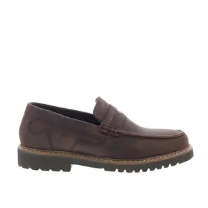 Rockport Maverick Penny CJ3771 Mens Brown Wide Loafers & Slip Ons Penny Shoes