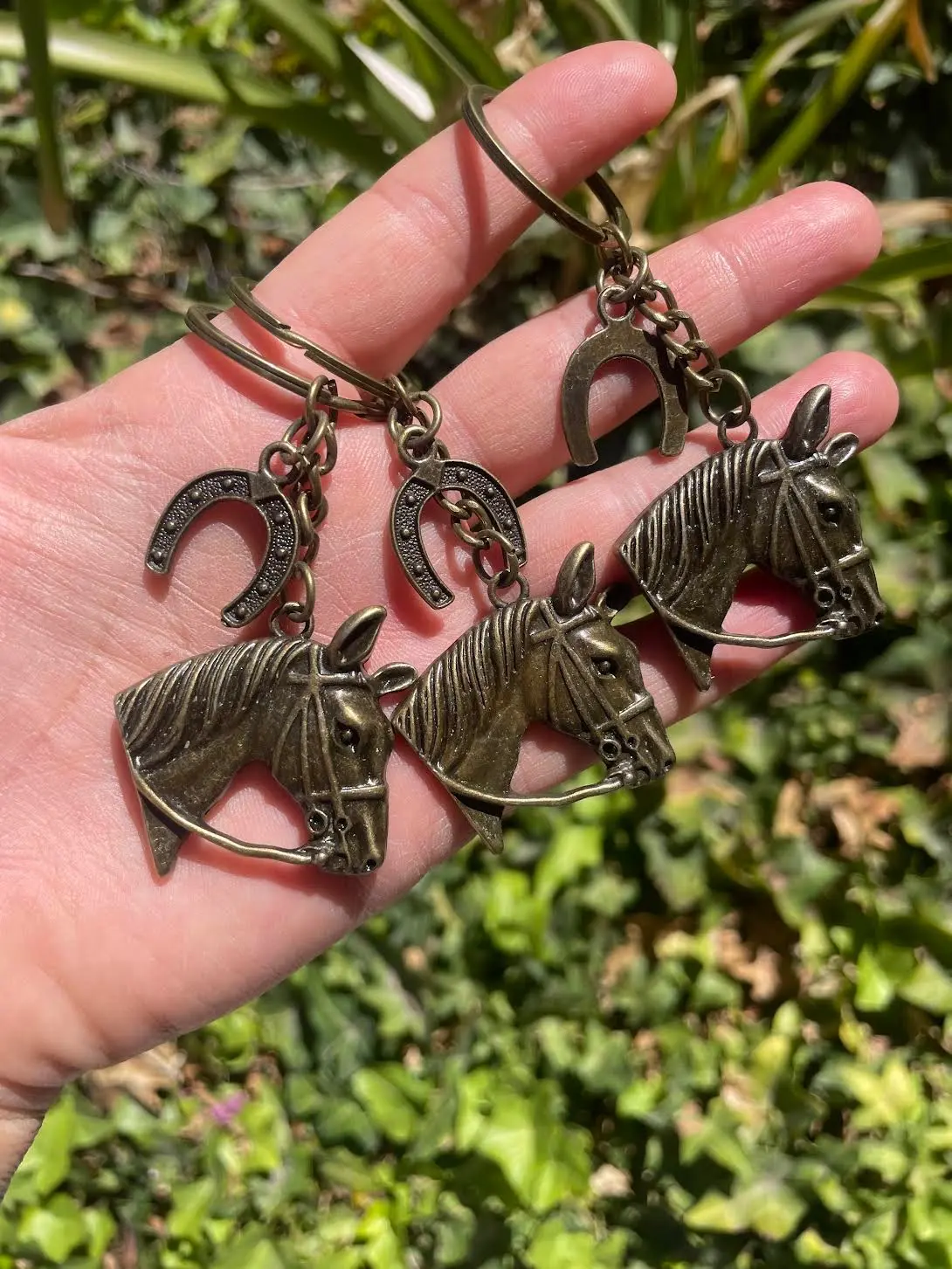 Mini Horse & Shoe Keychain