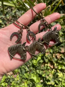 Mini Horse & Shoe Keychain