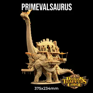 Primevalsaurus Dragon Lodge Loyalty | The Dragon Trappers Lodge | 32mm Scale | Miniature TTRPG Mini DnD Dungeons Dragons Wargaming (Copy)