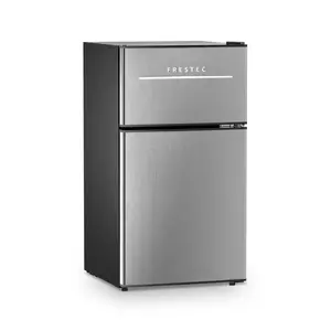 3.2 Cu.Ft 2-Door Mini Fridge with Freezer, Ultra-Quiet Compact Refrigerator for Dorm/Office