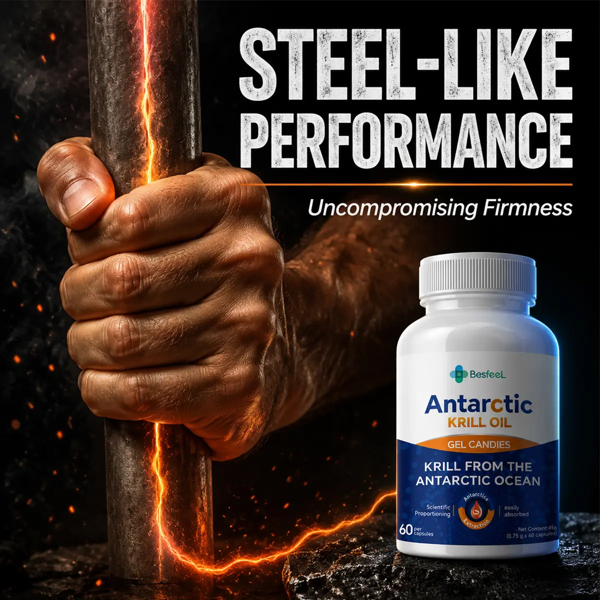 Upgraded GKTK Norwegian Krill Fish Oil – Boosts Body Energy GMX
